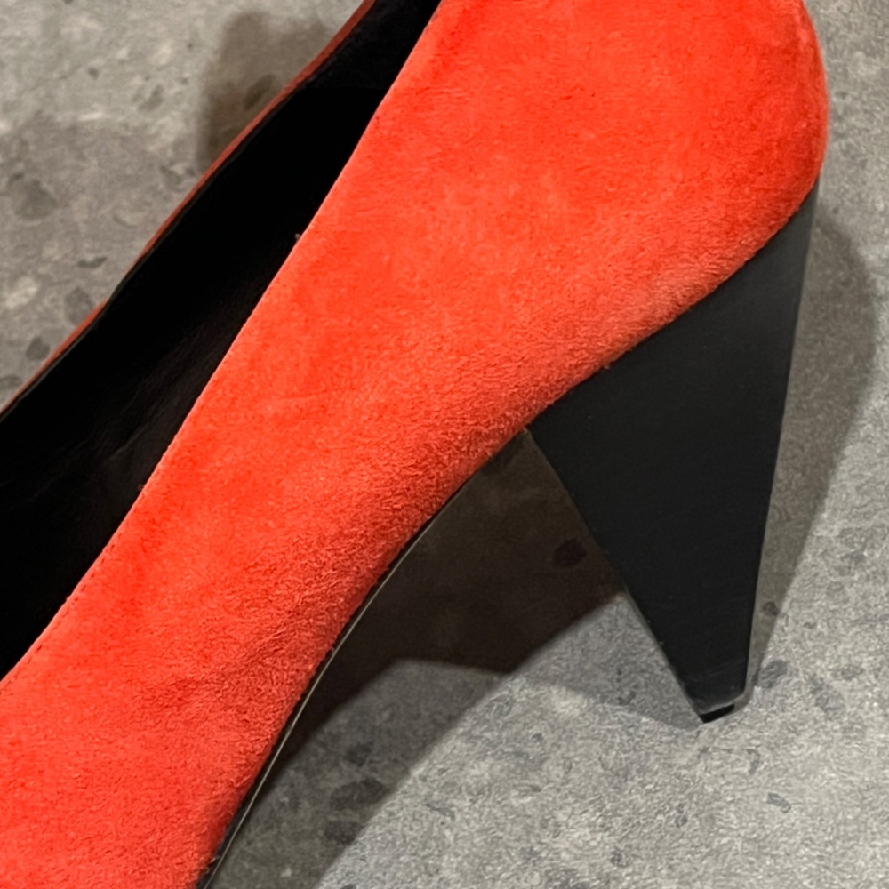 Sandro Orange and Black Heels - Picture 8 of 14
